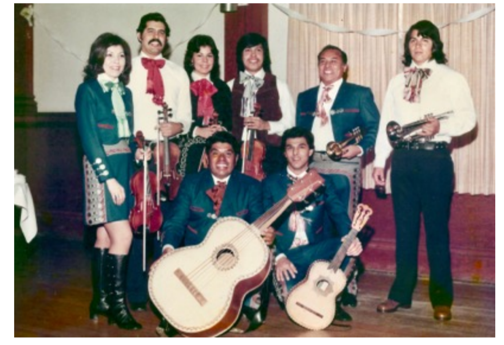 Zeke with his band